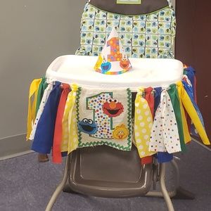 1st Birthday highchair banner